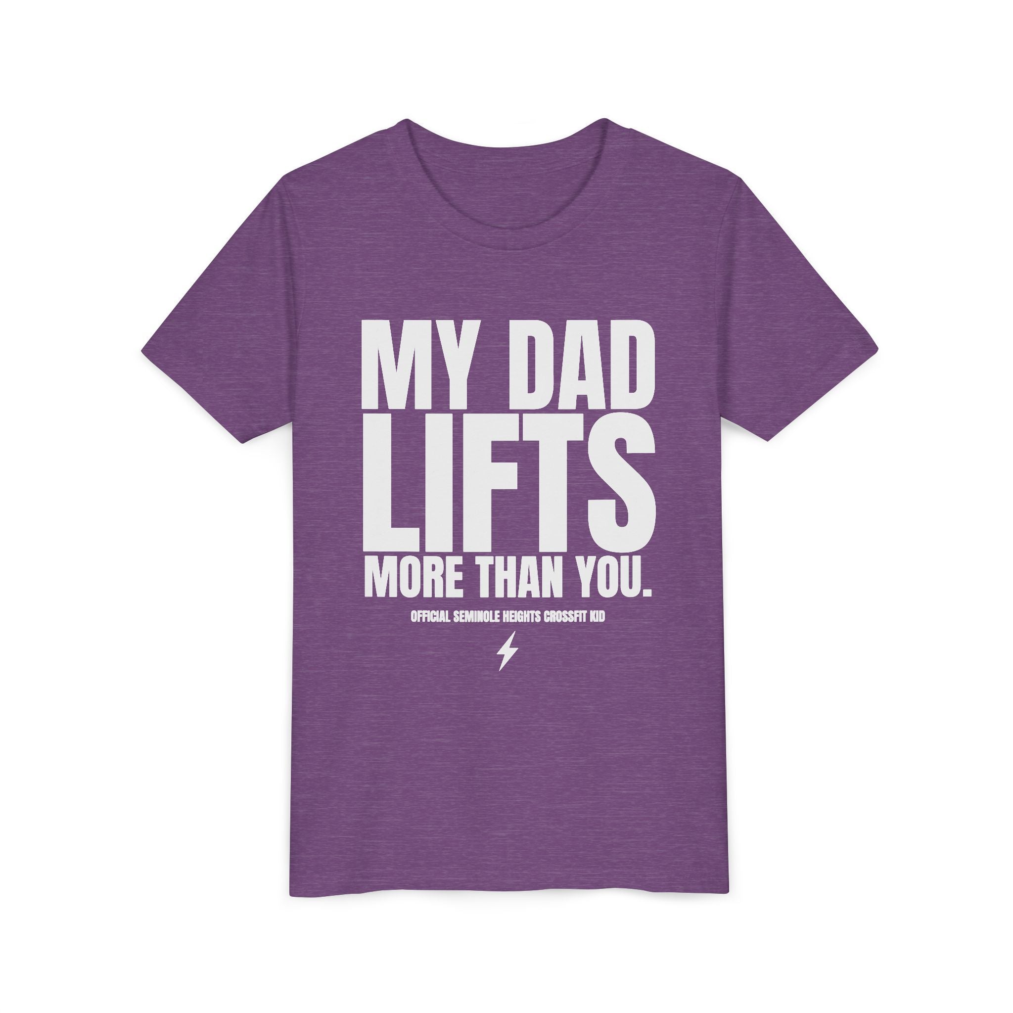 My Dad Lifts More Than You Youth Short Sleeve Tee