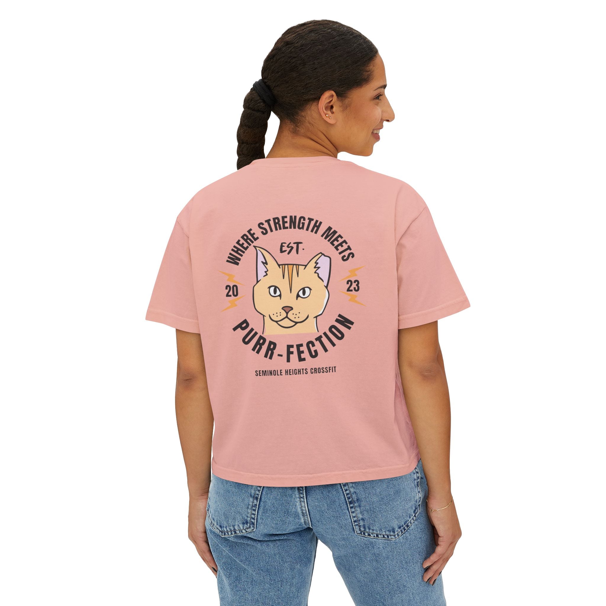 Sweet Pea Purr-fection Women's Boxy Tee