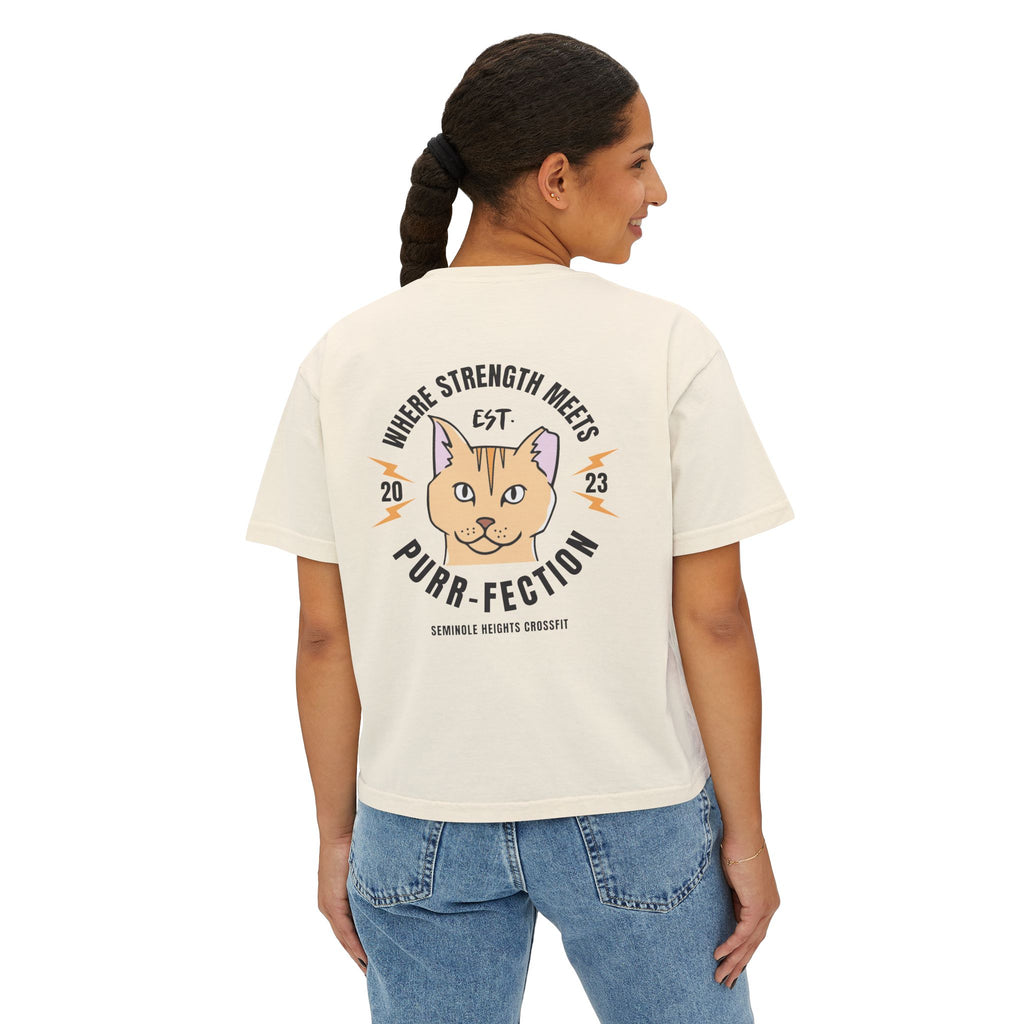 Sweet Pea Purr-fection Women's Boxy Tee