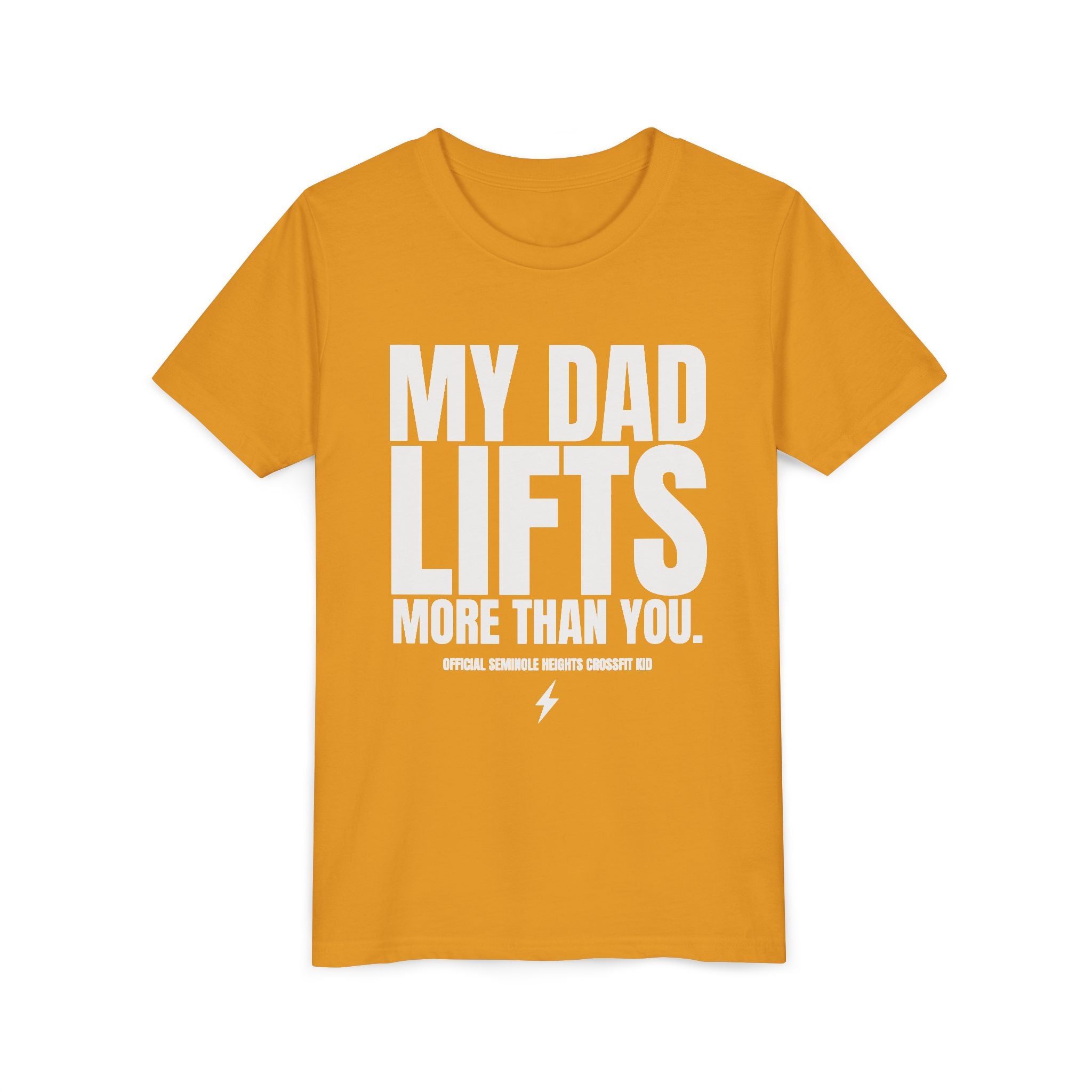 My Dad Lifts More Than You Youth Short Sleeve Tee
