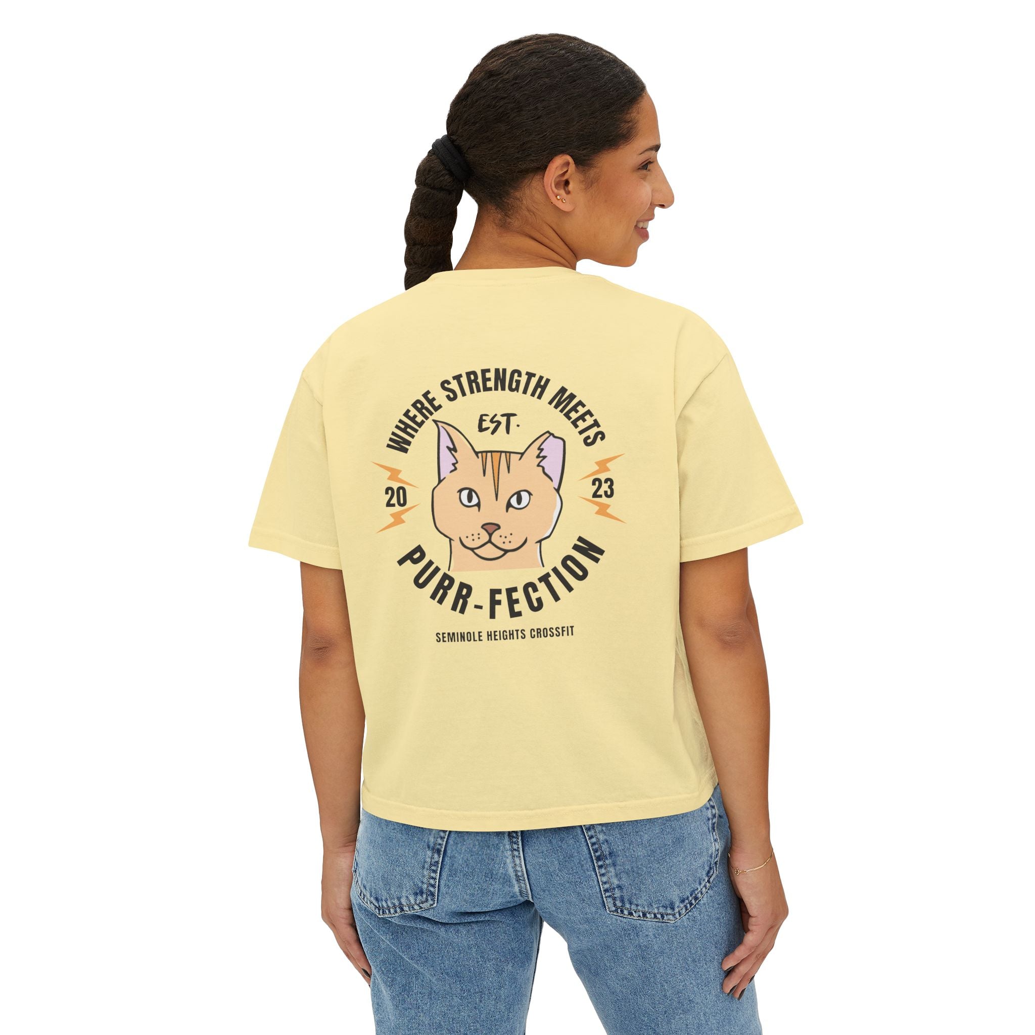 Sweet Pea Purr-fection Women's Boxy Tee
