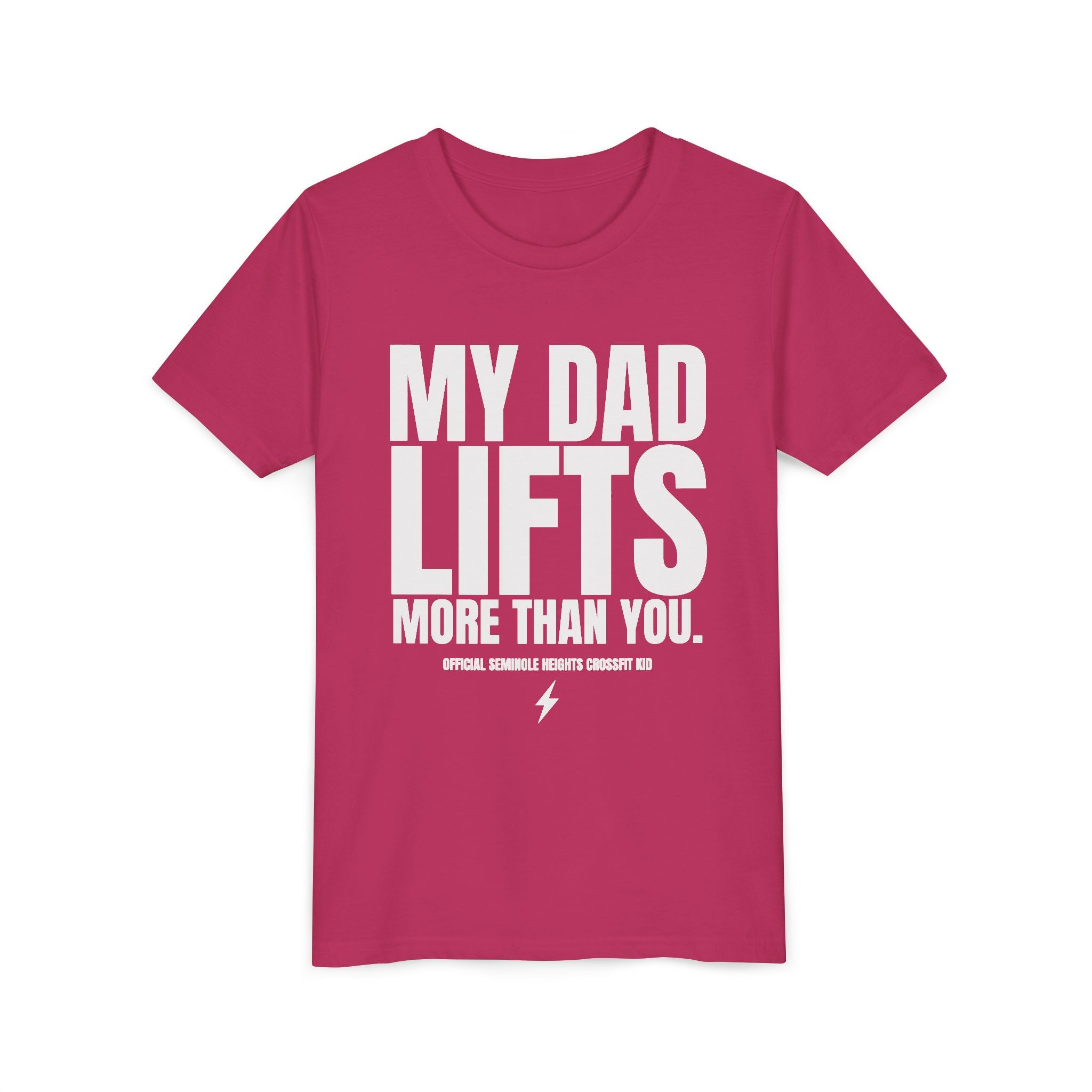 My Dad Lifts More Than You Youth Short Sleeve Tee