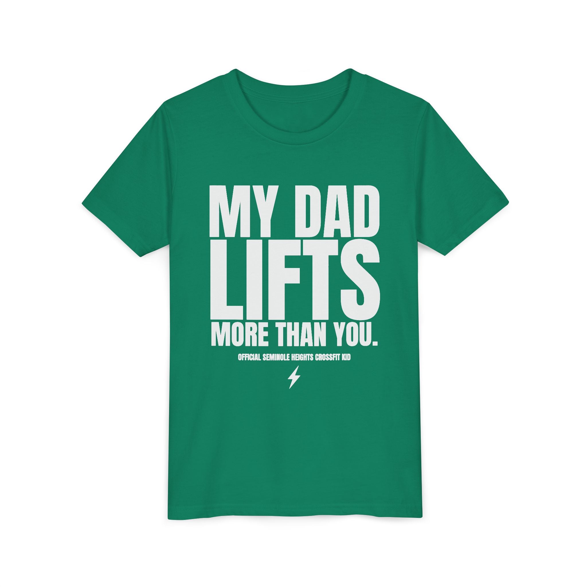 My Dad Lifts More Than You Youth Short Sleeve Tee